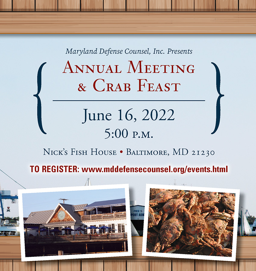 MDC Crab Feast, June 16, 2022, 5:00pm