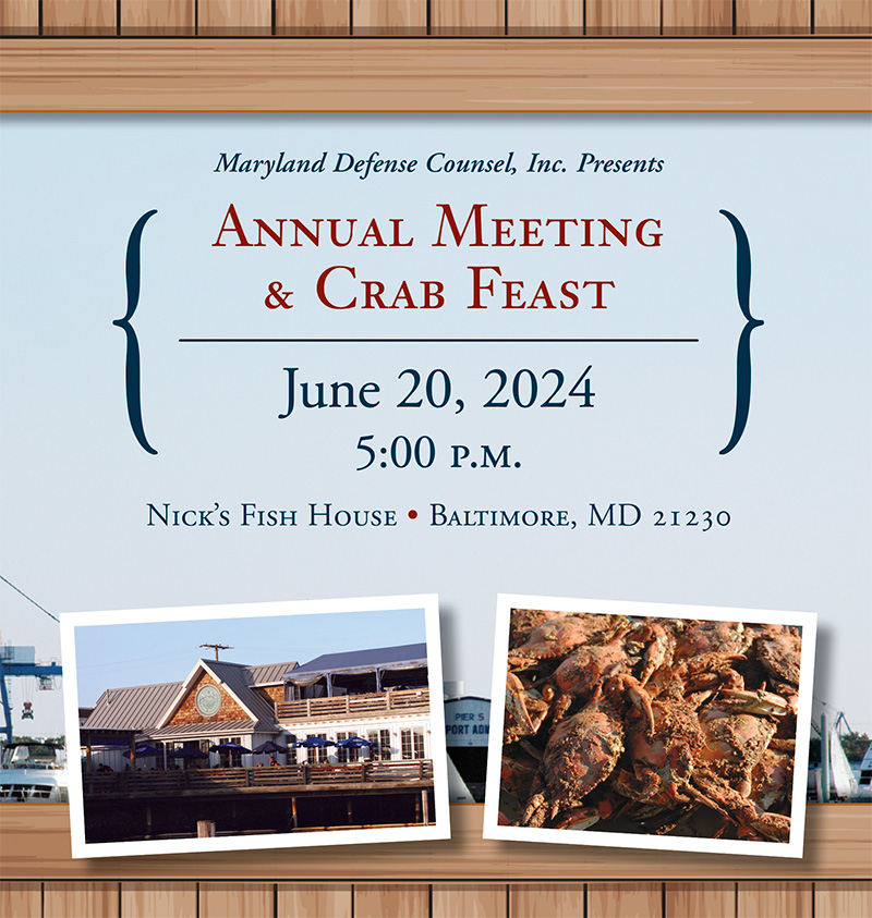 MDC Annual Meeting and Crab Feast: June 20, 2024. Click to Register.