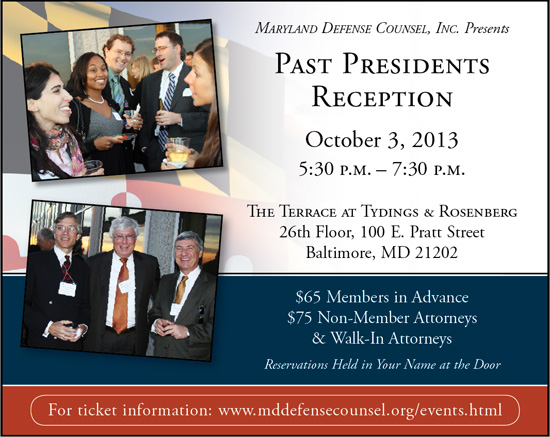 Past Presidents Reception: October 3, 2013