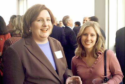 Treasurer Kathy Bustraan with DRI Young Lawyer's Liaison Nichole Nesbitt