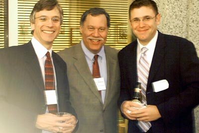 Immediate Past President Gardner Duvall with Judge Sothoron and MDC member John DiCalogero