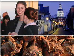 Young attorneys, Annapolis, crab feast